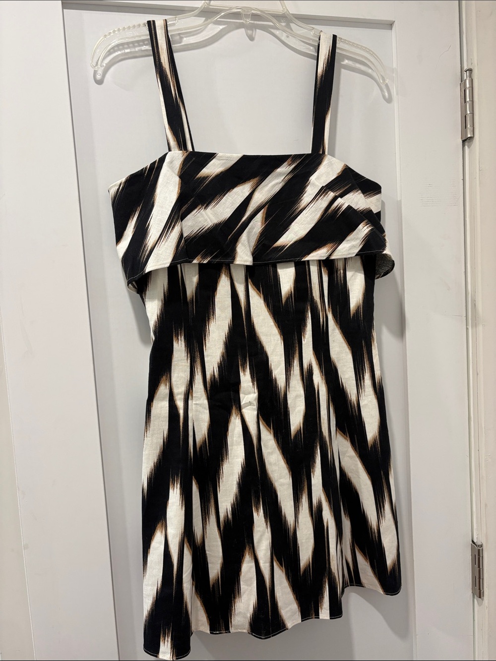 Banana Republic Black and White Strap Mini Dress